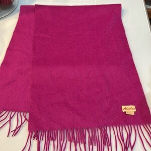 GORGEOUS purple wide cashmere winter scarf by Alashan